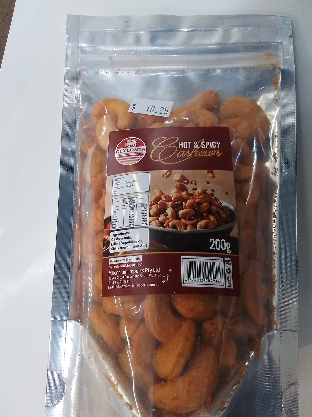 Ceylonta hot and spicy cashews