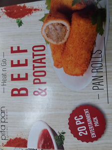 Pita pan beef rolls