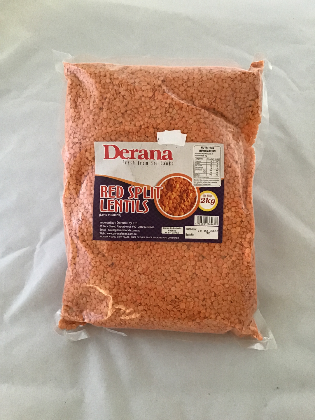 Red split lentils