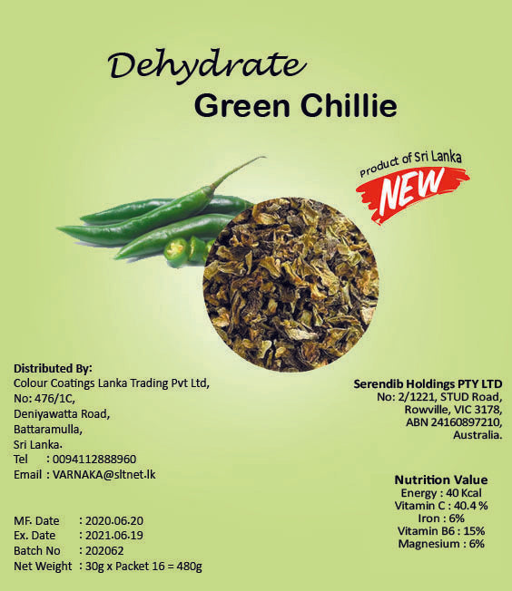 Dehydrated Green Chilli