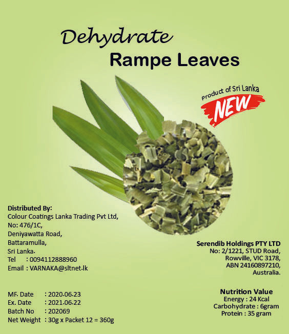 Dehydrated Rampe Leaves